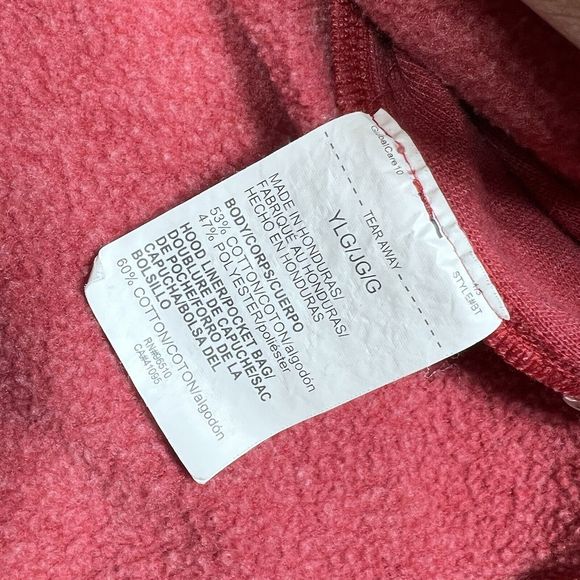 Under Armour Pullover Hoodie Boy Youth L Red Project Rock Blood Sweat Respect - Picture 11 of 13